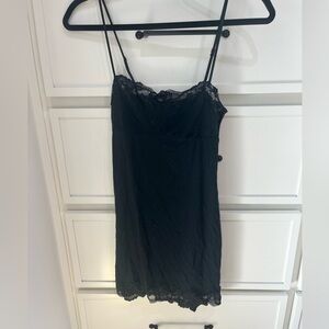 Victoria's Secret Black Lace Chemise